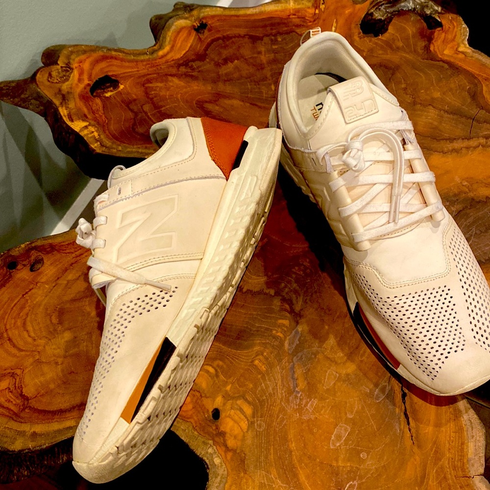 New Balance 247 Luxe on Foot Off White shoe.